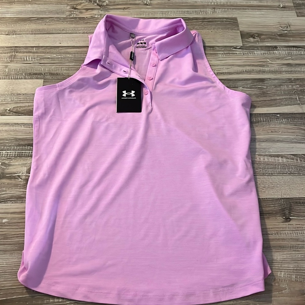 Adidas, Women's Ultimate365 Solid Sleeveless Golf Polo Shirt